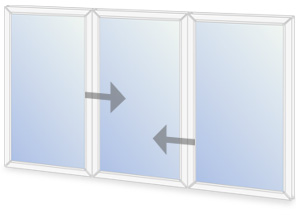 C10/O8 Horizontal sliding secondary glazing configuration