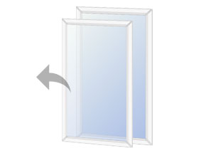 Lift out style secondary glazing unit
