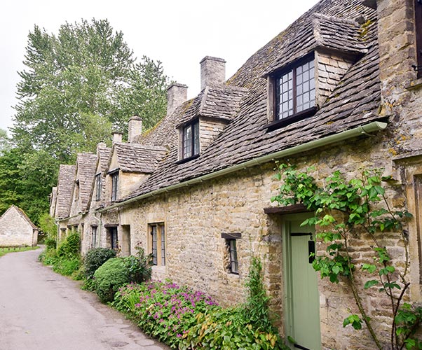 Traditional cottage with timber windows